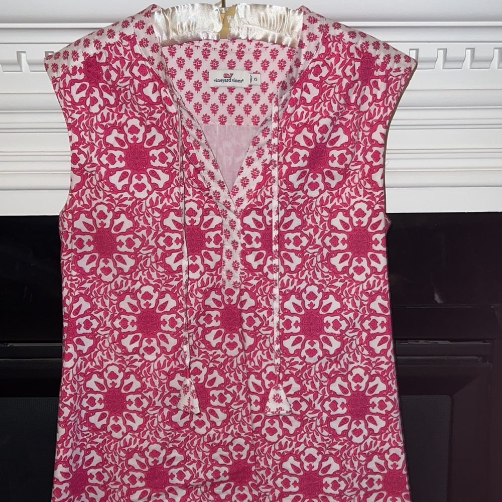 Vineyard Vines Tile Medallion Print Tunic Dress - Picture 3 of 7